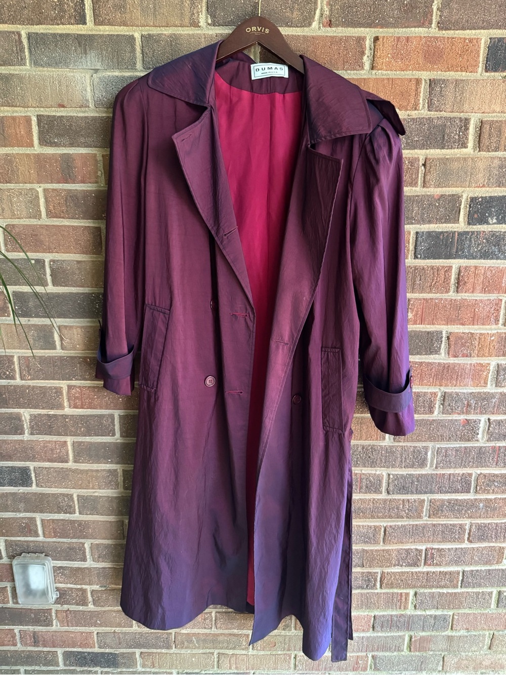 Women's Dumas Purple Trench Coat